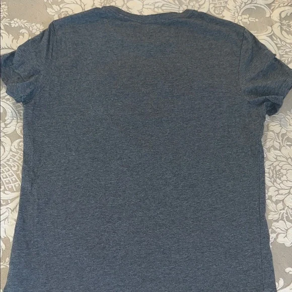 Guess Gray Tee with Red & White Triangle Logo - Picture 3 of 3